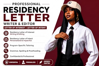 write and edit residency letter of interest and letter of intent expertly