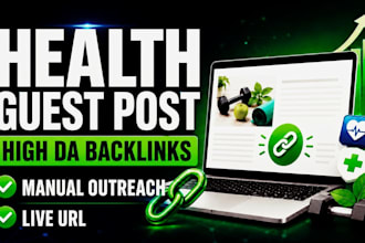 health and fitness guest post with powerful health backlinks