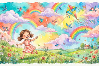 draw children story book illustration and picture book illustration