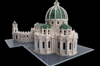 design custom lego house architecture moc model from your idea in bricklink file