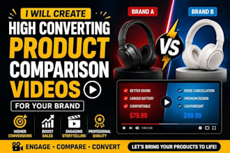 create high converting product comparison videos for your brand