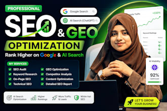 write SEO GEO meta tags, title, keywords, and meta description