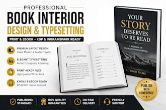 book interior, book layout, book design, ebook layout, book formatting