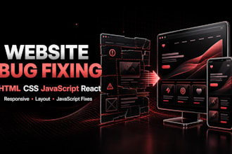 fix website bugs errors and responsive issues