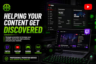 provide click farming for twitch and youtube promotion