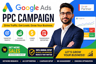create, optimize and manage google ads PPC campaigns