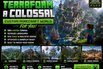 terraform a colossal custom minecraft world for you