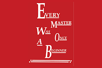 create a modern typography poster design