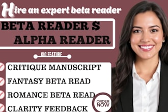 beta read and critique your novel with honest feedback