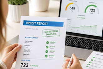 do credit repair, inquiry remove, student loan, charge off, late peyment, sweep