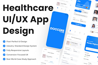 create healthcare app UI UX design