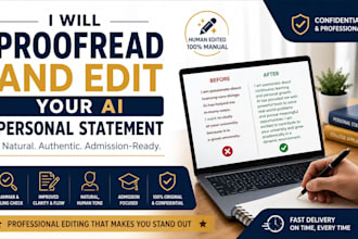 proofread and edit your ai personal statement