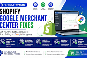 fix shopify google merchant center suspension and product disapprovals
