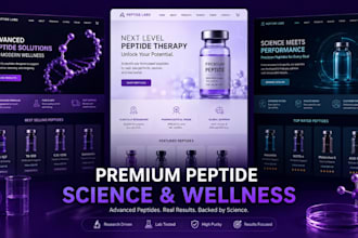 build fda compliant peptide website, research peptide and ecommerce peptide