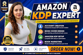 do amazon KDP account creation amazon book formatting and KDP publishing SEO rgm