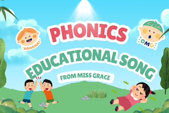 write and sing fun phonics and educational kids songs for preschool learning