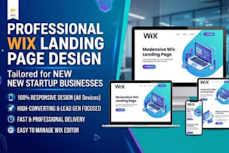 design a high converting wix landing page