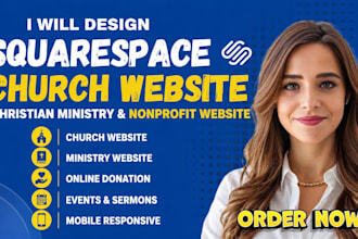design a modern wix church website for ministry, worship centers and churches