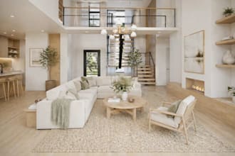 restyle apartment interior design,functional bedroom,3d layout,integrated closet
