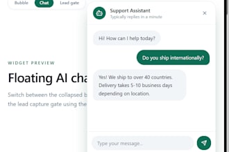 create custom site chatbot with openai for support sales and lead generation