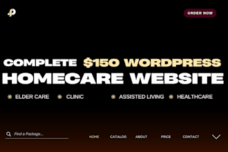 design home care agency website for senior home care business