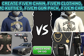 create fivem chain, fivem clothing mc kutties fivem gun pack fivem cars