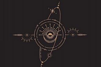 do luxury sacred geometry logo design and spiritual mystical branding