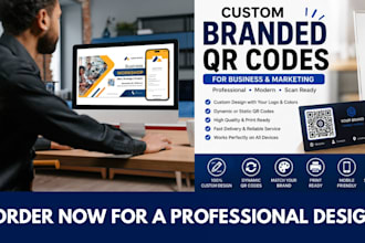 design professional business cards, qr codes, stickers marketing materials