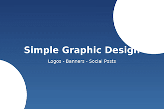 design a simple logo or social media banner
