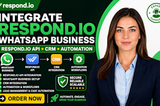integrate respond io whatsapp business respond io api crm automation