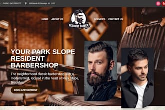 build squarespace barber website salon website beauty hair stylist website
