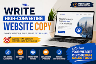 write high converting website copy