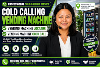 cold calling vending machine, vending machine locator, vending machine cold call