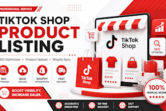 do tiktok shop product upload, listing, and catalog optimization