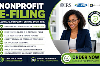 be your nonprofit e filing consultant for irs form 990 filings