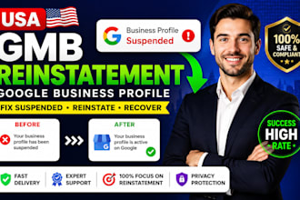fix USA gmb reinstatement google my business suspension reinstate disabled gmb