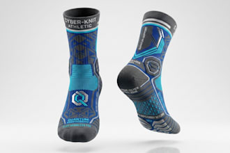 render 3d socks design, 3d socks model, 3d socks redesign, 3d socks rendering