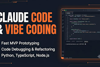 develop, refactor, or debug your app using claude code and vibe coding