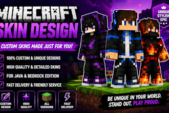 create your custom minecraft skin,