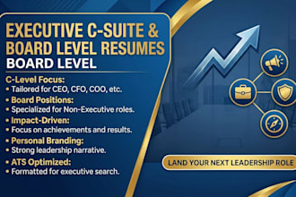 write professional executive c suite board level resume