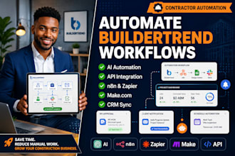 automate buildertrend workflows with ai n8n zapier make API expert