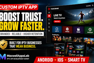 develop iptv app, iptv rebrand, smart TV app and streaming app solutions