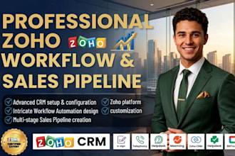 do zoho books zoho CRM setup configuration workflow and sales pipeline setup