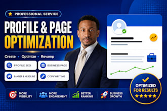 create optimize and revamp your linkedin profile and business page