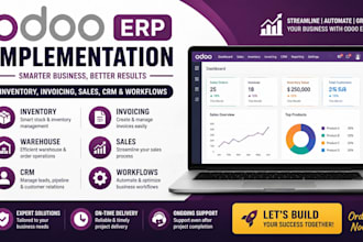 implement odoo erp inventory stock management invoicing sales CRM workflow