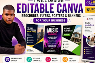 be your professional canva design expert