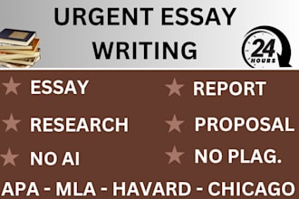 do urgent essay writing as an essay writer