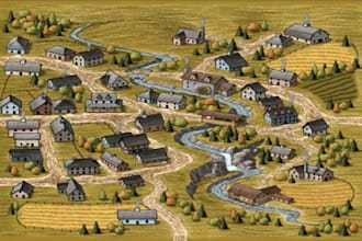 design professional village maps for construction projects