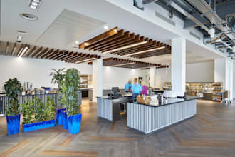 create photorealistic 3d commercial interior renderings for cafes and offices