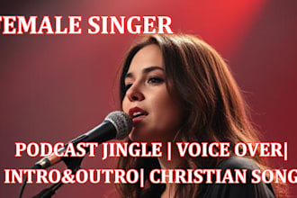 do podcast jingle intro, outro, rap jingle, gospel jingle, podcast radio jingle